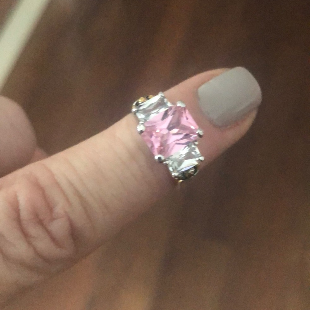 Pink Cocktail ring.